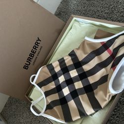 Baby Burberry One Piece Swim 