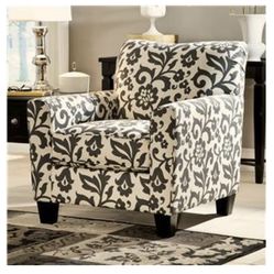 Floral pattern comfy armchair