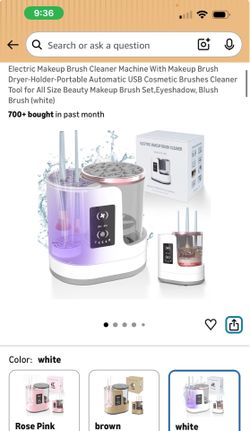Electric Makeup Brush Cleaner Machine With Makeup Brush Dryer-Holder-Portable
