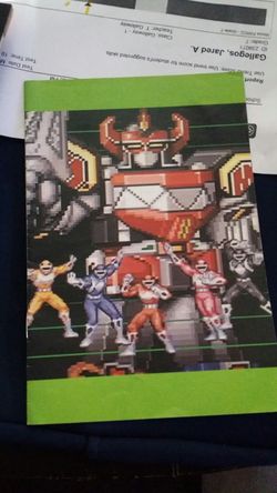 SNES POWER RANGERS MANUAL.