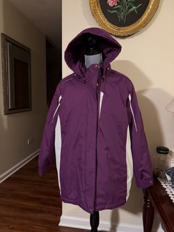 Zero Xposur Purple Winter Jacket with Hood