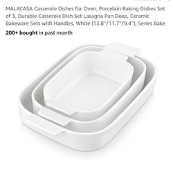 Casserole Dishes 