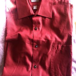 Mens Dress Shirt Size 16 34/35 Long Sleeve