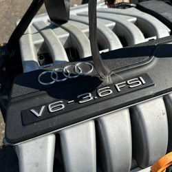 07-09 Audi Q7 4L Quattro 3.6L 6 Cylinder AT Engine Motor Vin Y 5Th Digit OEM