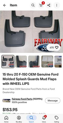 2015 ford f150 oem splash guards