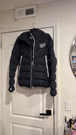 Dutch Bros Dark Navy Puffer Jacket Size Small