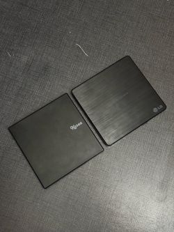 Lot of 2 USB External DVD CD Drive Burner Reader – Generic – Plug & Play PC Mac