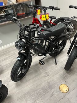 Assembled TST R002 Full Suspension Moped-Style Electric Bike