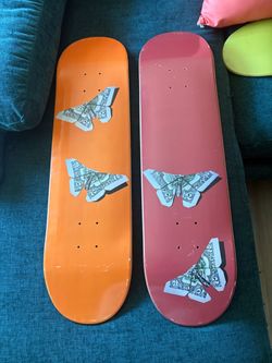Sue Tsai- Butterfly Dollar Bill Skateboard Decks – Set of 2