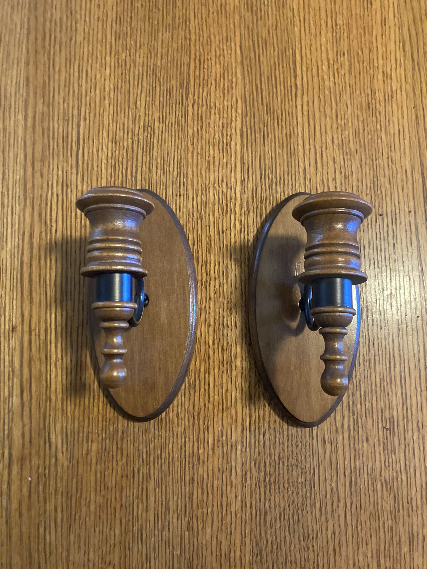 Sold wood Candle Wall Sconces