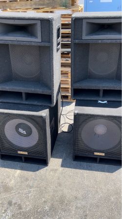 Carvin & Yamaha DJ/Church PA Speaker System Setup