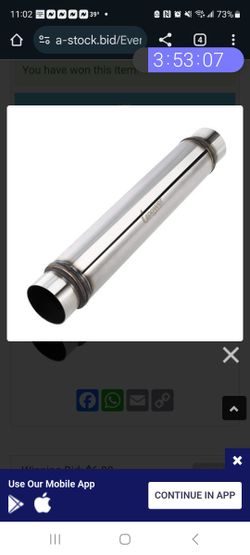 UPOWER 3" INLET OUTLET EXHAUST MUFFLER