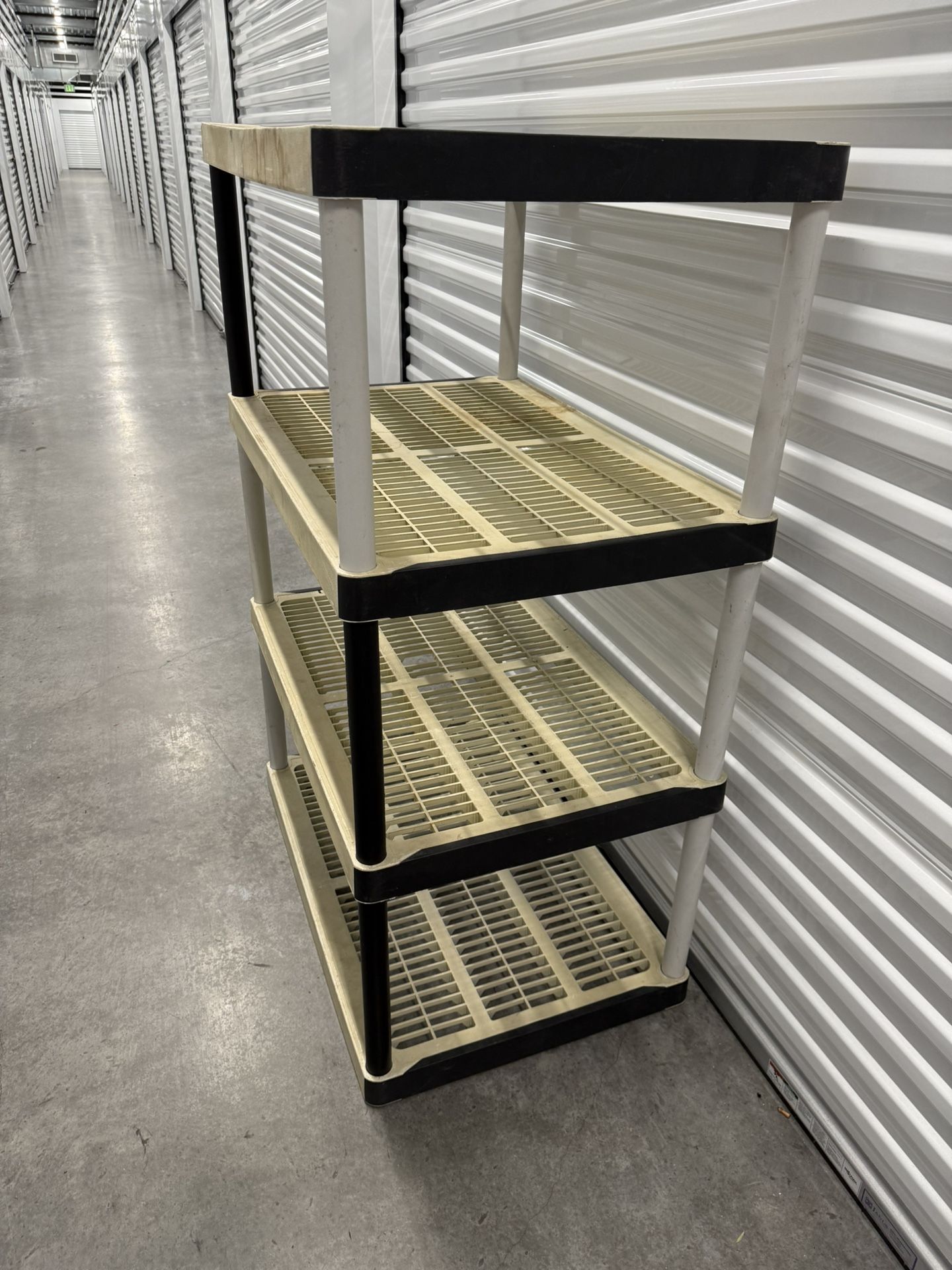 4 Tier plastic Heavy Duty Storage Rack Shelves, 2 racks available