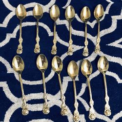 Rose Style Of Spoons