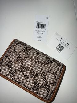 Coach Crystal Signature Wallet