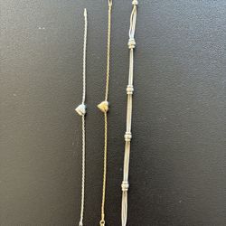 Three Sterling Silver Designer Dyaderma Bracelets