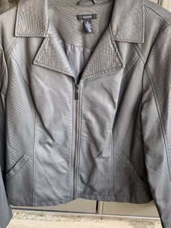 Grey Alfani Leather jacket