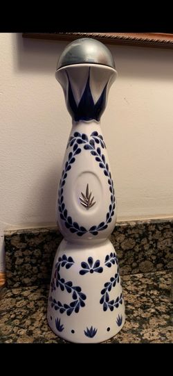 Hand painted tequila bottle