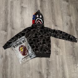 #BAPE# Color Camo Shark Full Zip Hoodie