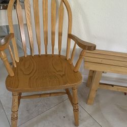 Wooden Chair Like New 