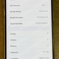 Unlocked iPhone 15 512GB Pink