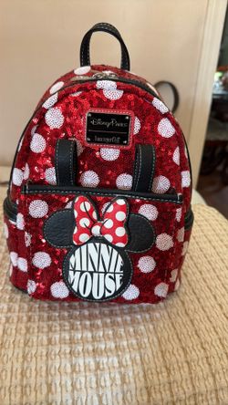 Minnie Mouse sequin loungefly backpack