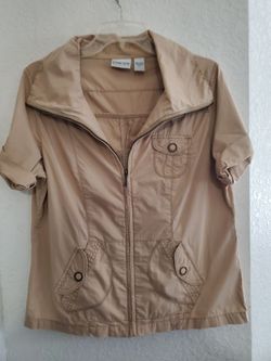 Chico's lightweight short sleeve jacket size medium
