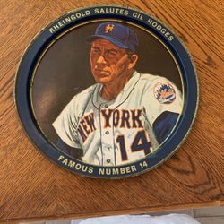 Rheingold Salutes GIL HODGES tray