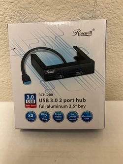 3.5” Bay - USB 3.0 - (2) - Port Hub - (New)