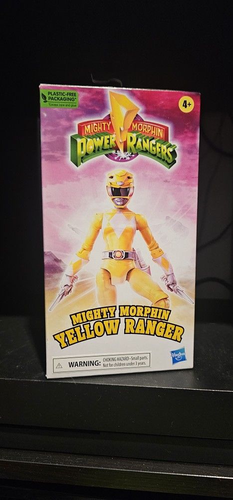 Hasbro Power Rangers 6" Mighty Morphin Yellow Ranger