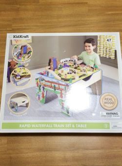 KidKraft Rapid Waterfall Train Set & Table with 48 accessories included!