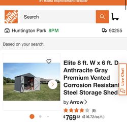 Arrow Elite Storage 8x6