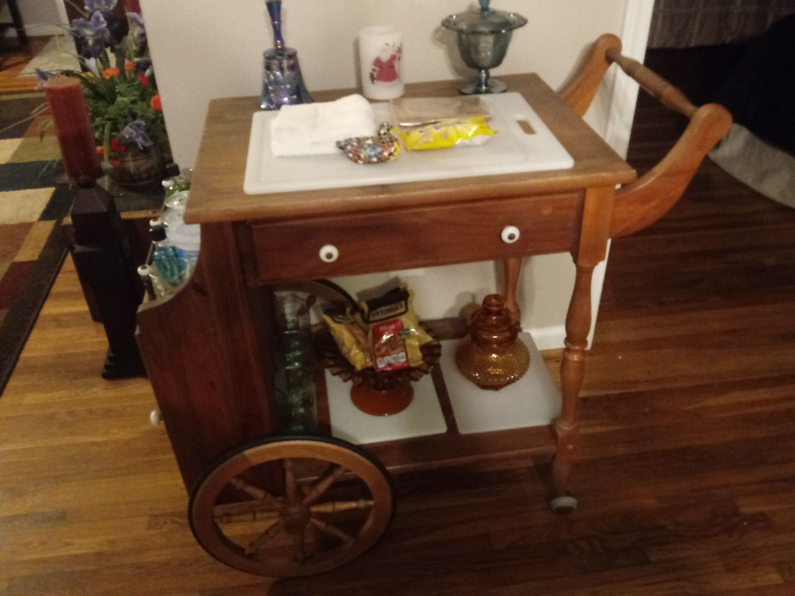 Vintage tea cart