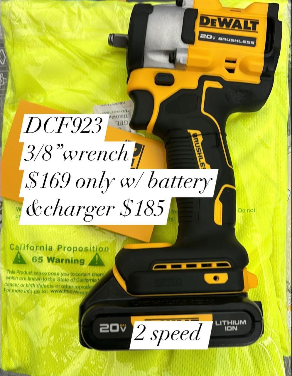 3/8 Wrench Impact With Battery Charger Below Retail