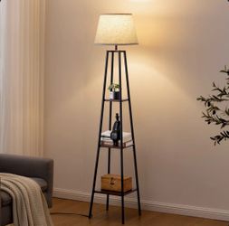 Floor Lamp with 3 shelves