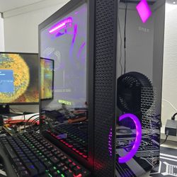 Gaming pc Hp Omen 30L ryzen 5 3600, gtx 1070, 16 gb ram, ssd, hdd, wifi, keyboard and mouse 