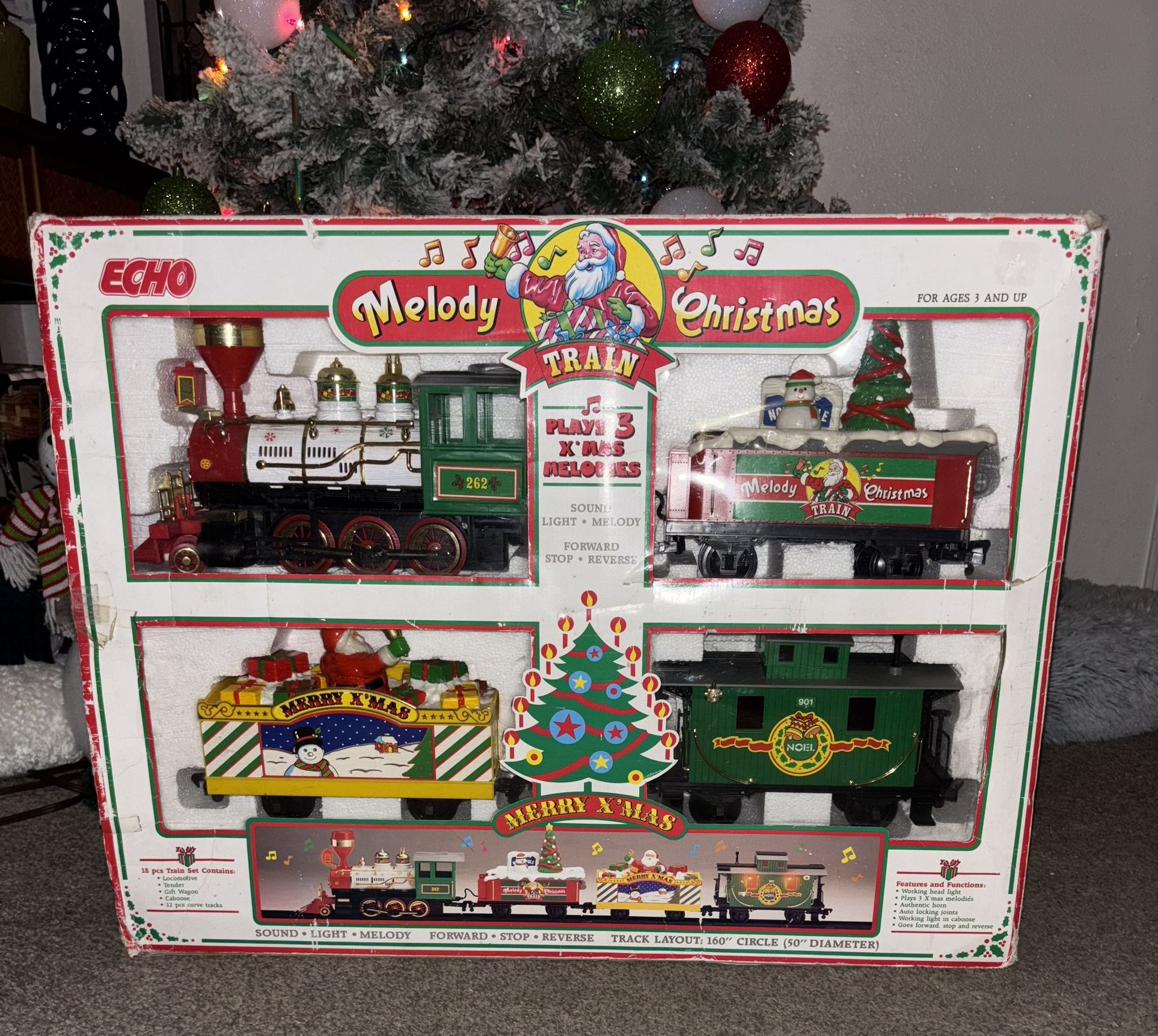 Vintage 1990 Melody Christmas Train