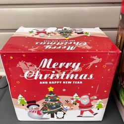 5.5FT Christmas Lighted Santa Inflatable — Santa Jumping Out of Stockings! 🎄 