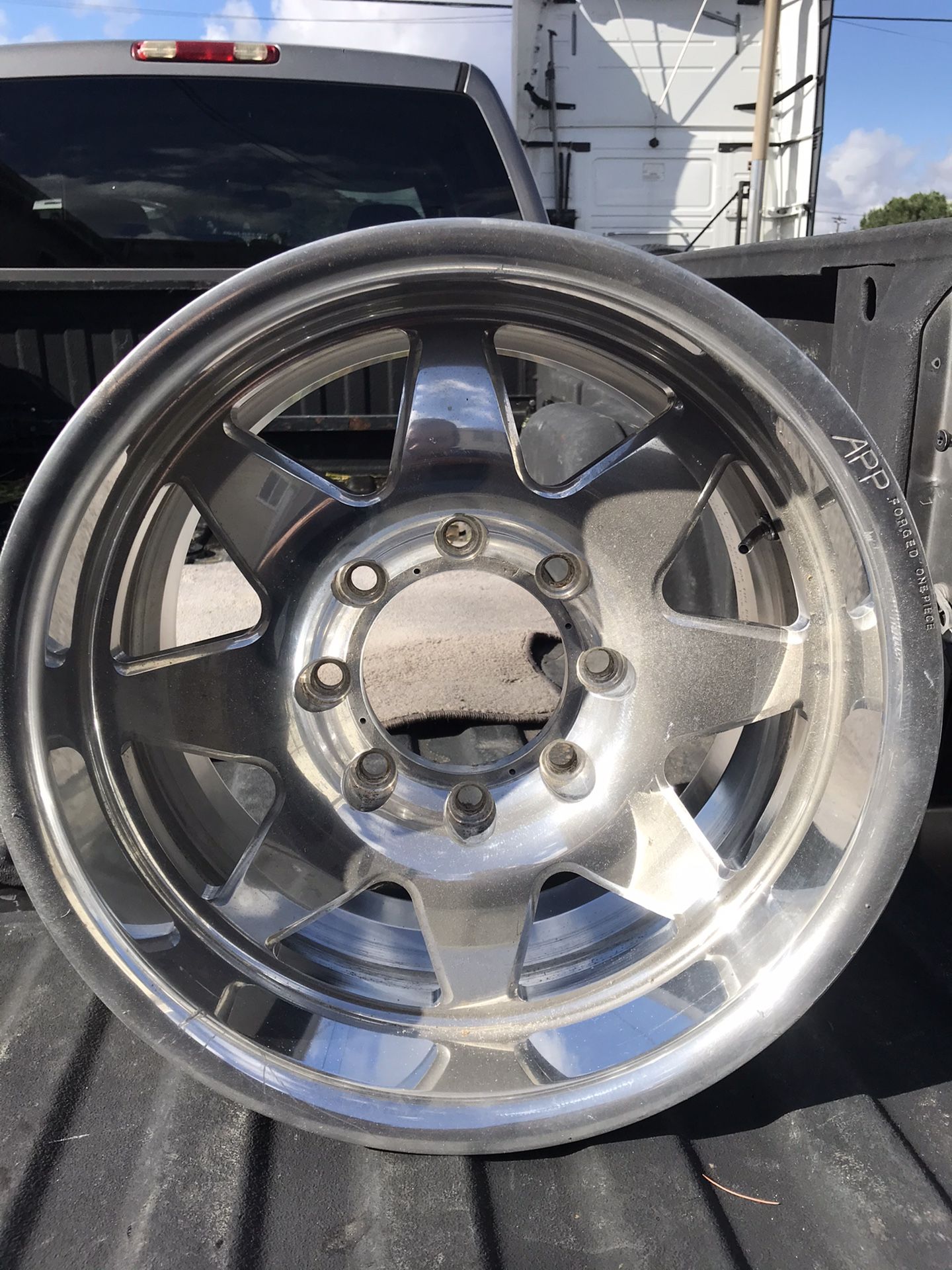 set of 5 APP Forged one piece aluminum Wheels