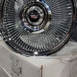 🔥 FOR SALE: 22x8 Chrome 150‑Spoke Wire Wheels (Universal 5‑lug) 🔥