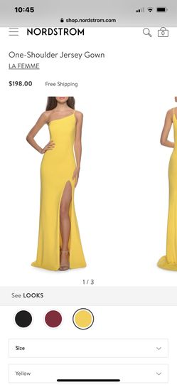 Yellow La Femme Dress
