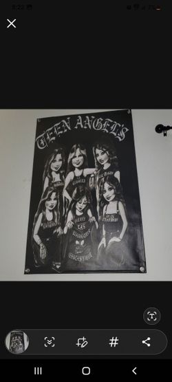 Teen Angel Tarp Canvas Poster