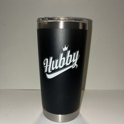 New*Funny “Hubby” Stainless Steel Tumbler – 20oz Insulated Cup