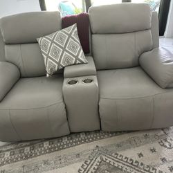 Like New Tripple Power And Massaging Sofa, Love Seat, And Recliner