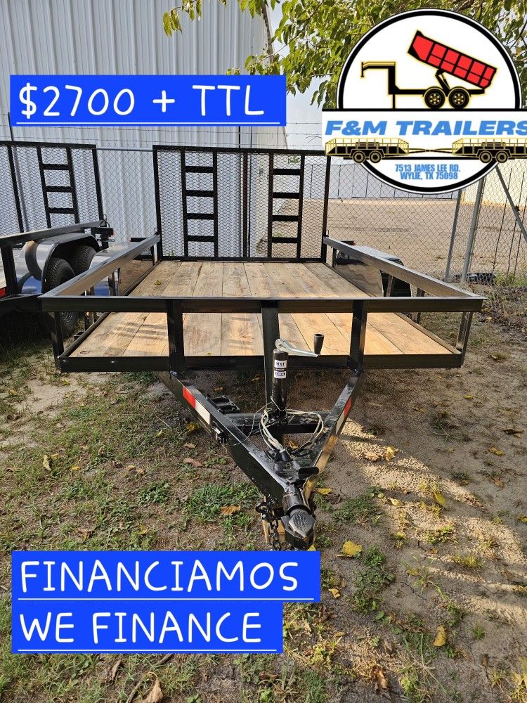 12x76 Brakes, Gate. Trailer