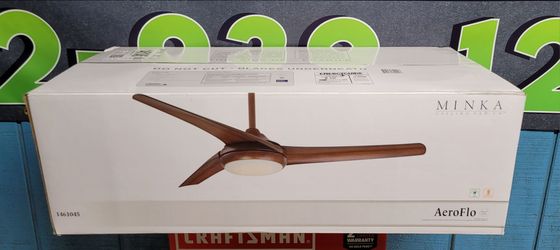 Minka Ceiling Fan Co. Aeroflo 52" Ceiling Fan w/ LED Light & Remote -BRAND NEW I