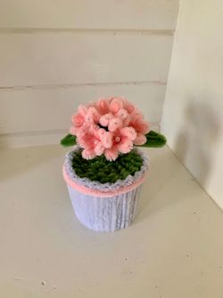 Pink decorative flower handmade