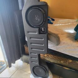10" inch audio control stynger under the seat subwoofer box .for RAM truck (2002-2025)