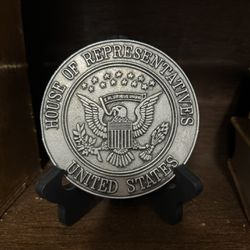 House Of Representatives Pewter Coin Trivet
