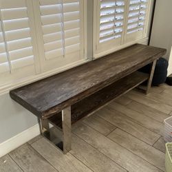 Beautiful Heavy wood dining bench 